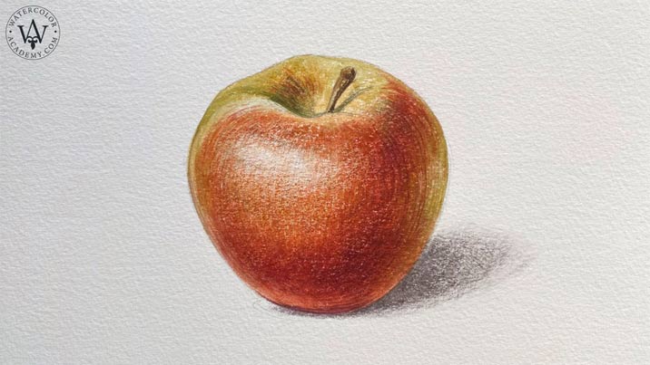 Dry Brush on Dry Watercolor Painting Technique