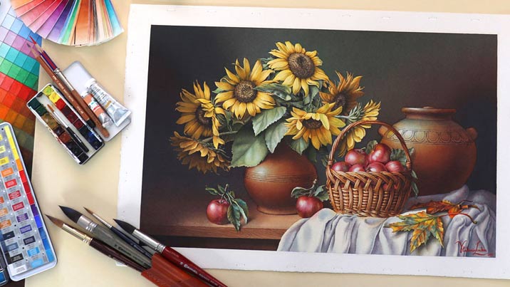 Sunflower Watercolor