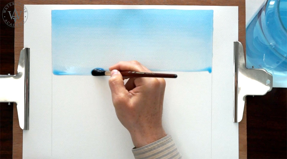 Gradated Wash Watercolor Painting Method