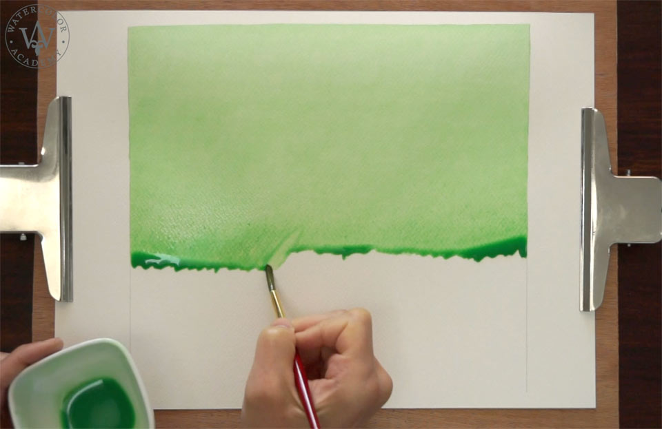 Plain Wash Watercolor Painting Method