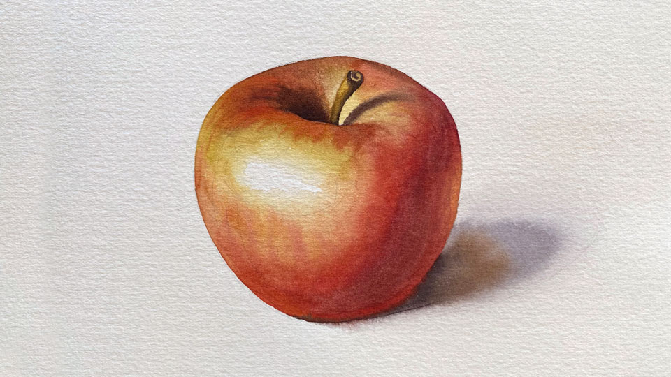 Wet on Dry Alla Prima Watercolor Painting Technique