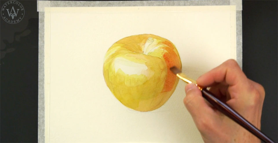 Wet on Dry Glazing Watercolor Painting Technique