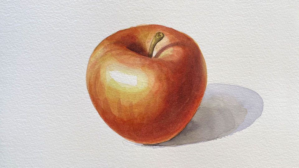 Wet on Dry Glazing Watercolor Painting Technique