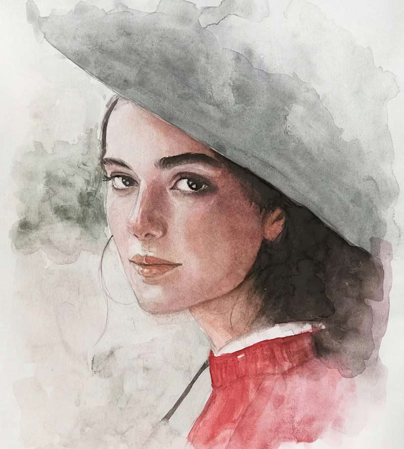 After the rain - Watercolor by Maryam