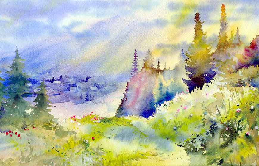 Art is mine passion - Watercolor and story by Thomas Shain