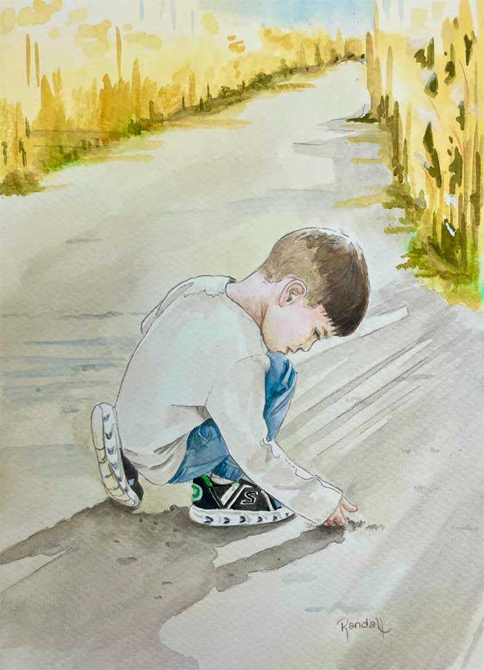 Bedtime Stories With Pappa - Watercolour and story by M. Chad Randall