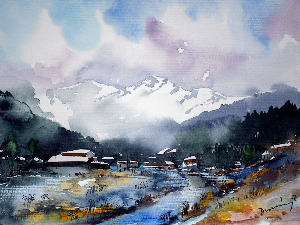 I love vivid colors - Watercolours and story by Dr. Zoltán Dobány