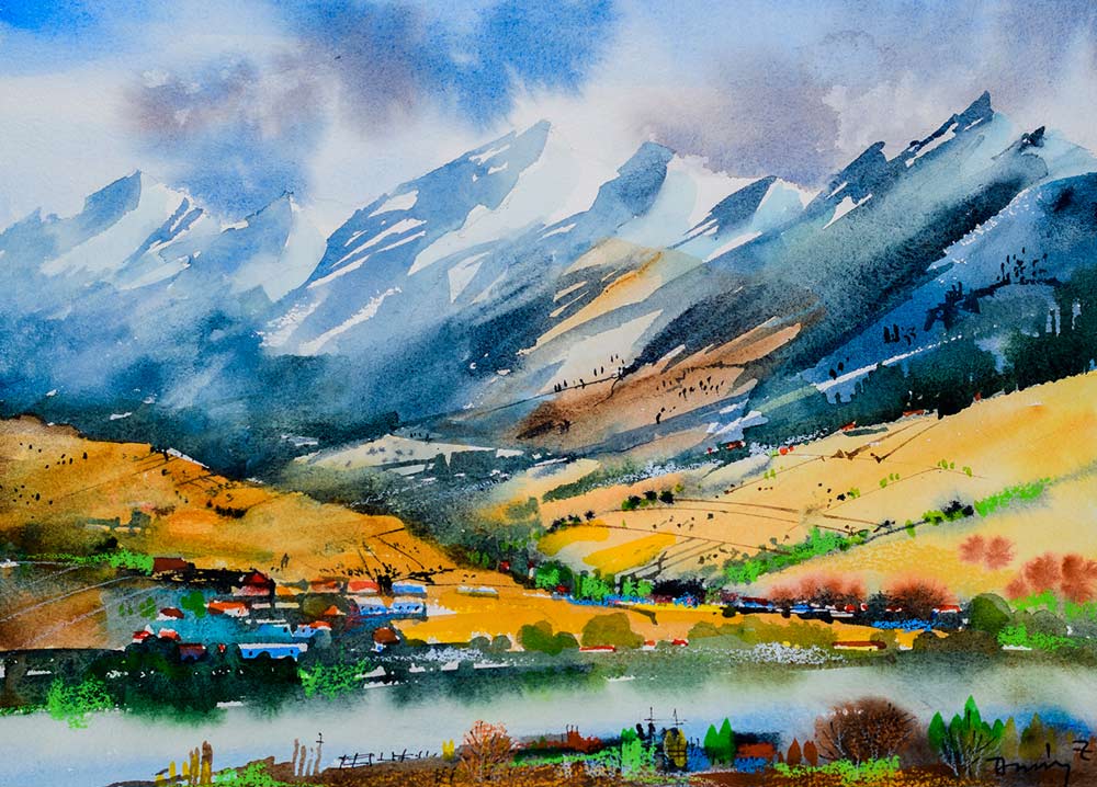I love vivid colors - Watercolours and story by Dr. Zoltán Dobány