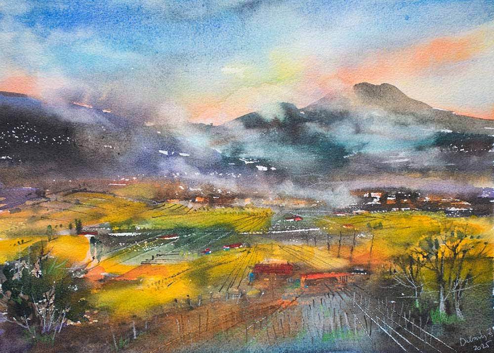 I love vivid colors - Watercolours and story by Dr. Zoltán Dobány