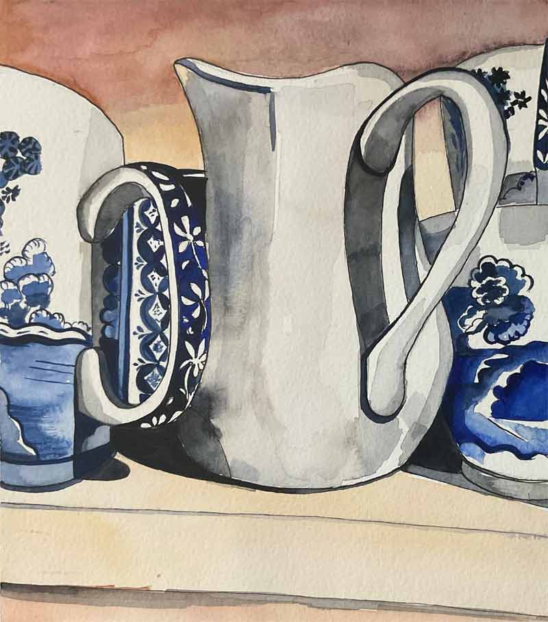 Watercolor artwork and story by Jennifer Ault