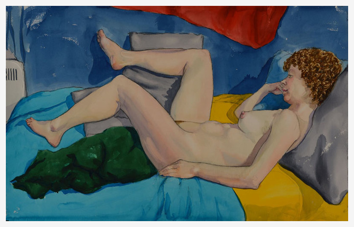 Nude Figures in watercolor by Chez Watts