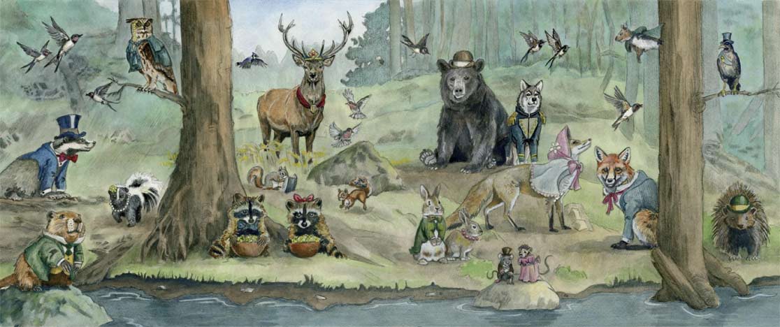 Illustrations in watercolor by M. Chad Randall