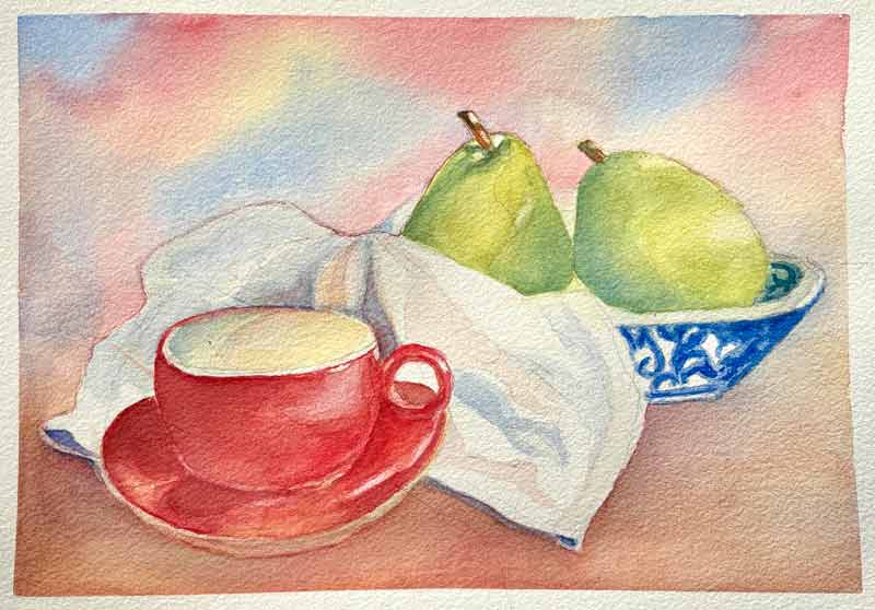 Story and artworks from Suzanne Bynum, Watercolor Academy student