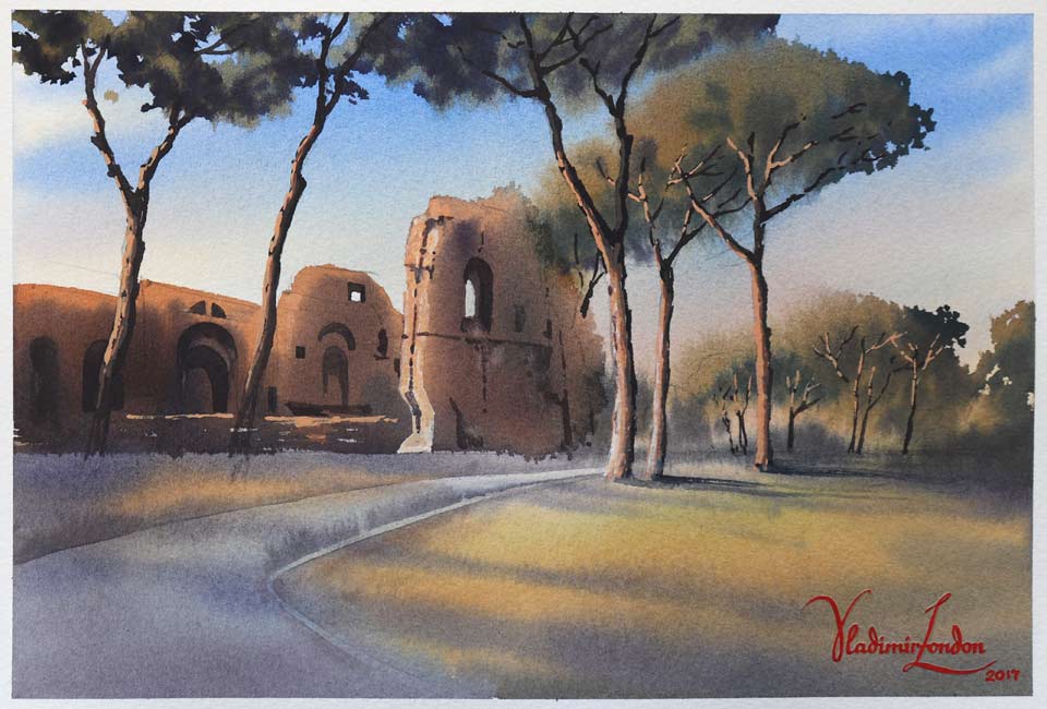 Alla Prima Watercolor Painting Technique - Article by Vladimir London, Watercolor Academy tutor