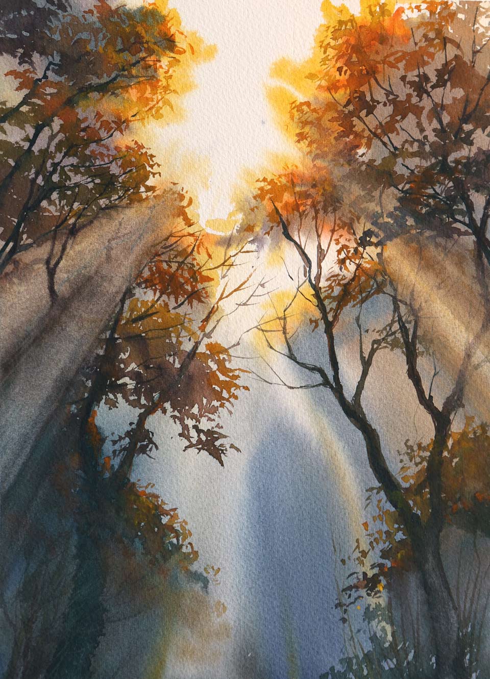 Drawing with Clean Water Watercolor Painting Technique - Article by Vladimir London, Watercolor Academy tutor