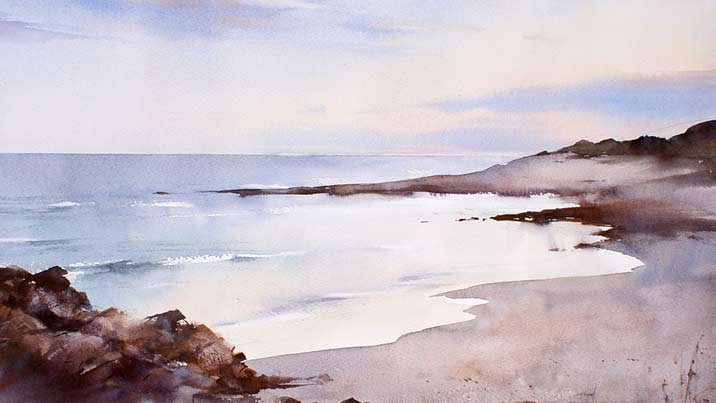 Gradated Wash in Watercolor Painting