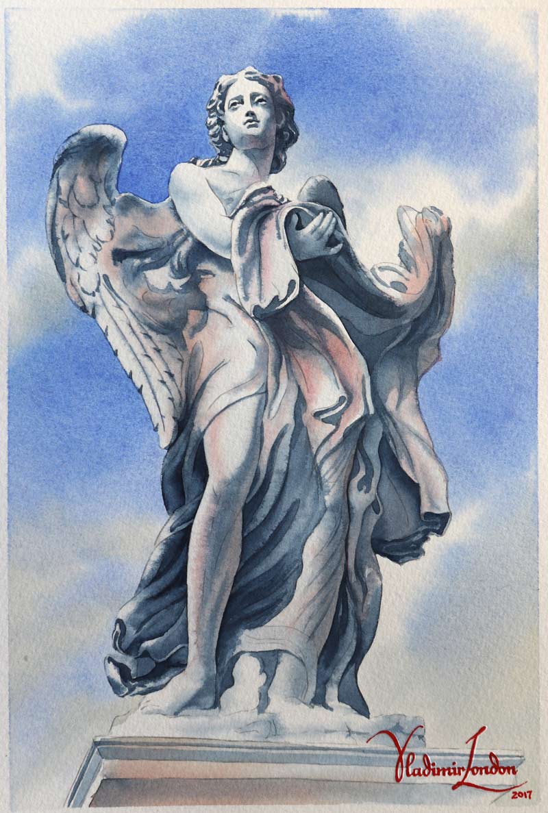 Grisaille with Glazing in Color Watercolor Painting Technique - Article by Vladimir London, Watercolor Academy tutor