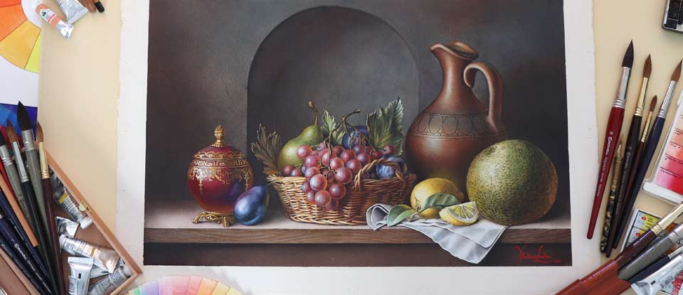 Light perspective in Watercolor - Article by Vladimir London, Watercolor Academy tutor