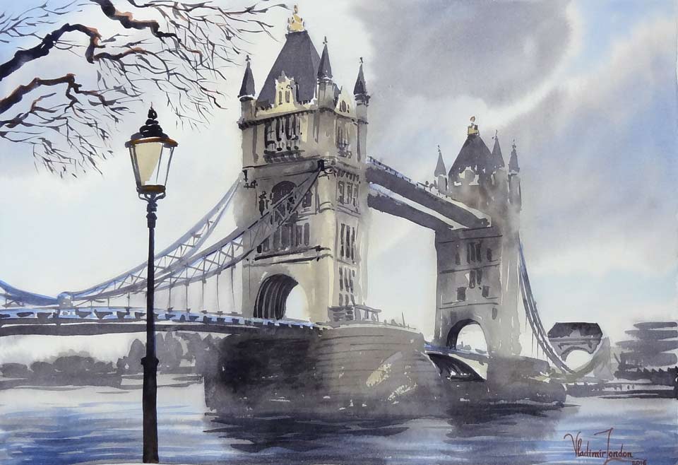 Linear Perspective in Watercolor - Article by Vladimir London, Watercolor Academy tutor