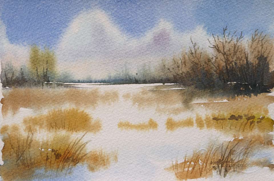 Wet-into-Wet Watercolor Painting Technique - Article by Vladimir London, Watercolor Academy tutor