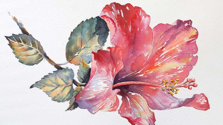 Wet-on-Dry Watercolor Painting Technique
